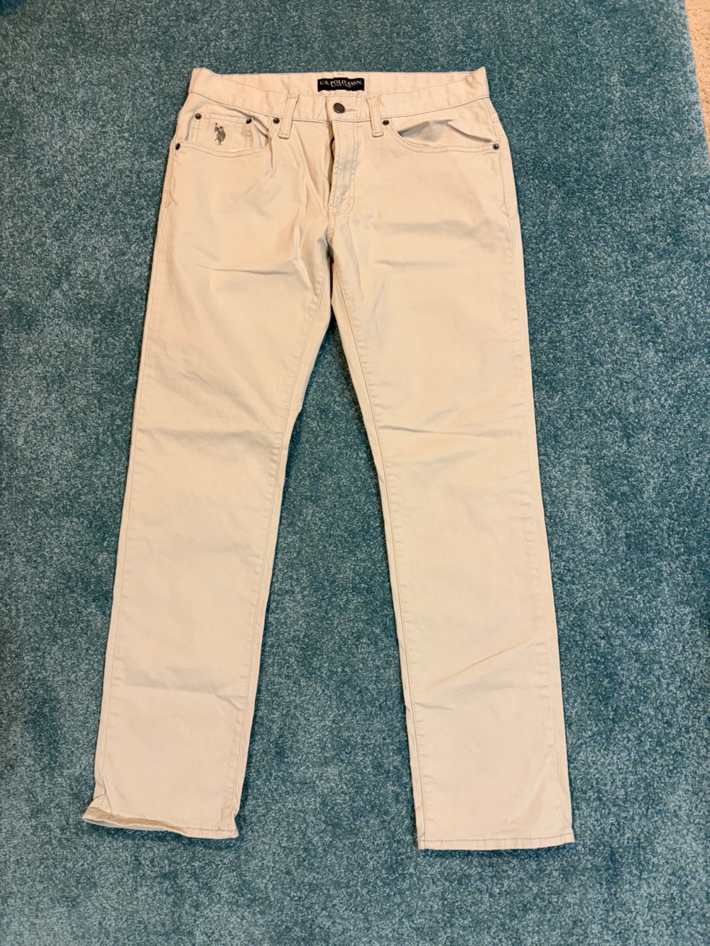 U.S. Polo Assn. Cream Chino Pants